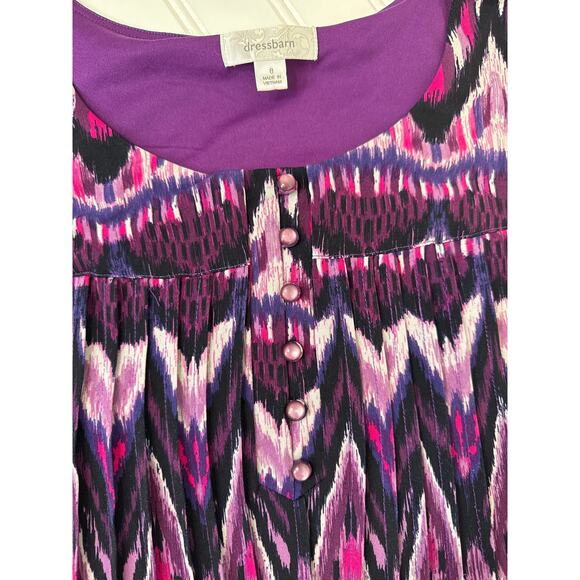 DressBarn Dresses Colorblocked & Aztec Sleeveless Mini Summer Bundle Size 8 - Picture 5 of 10